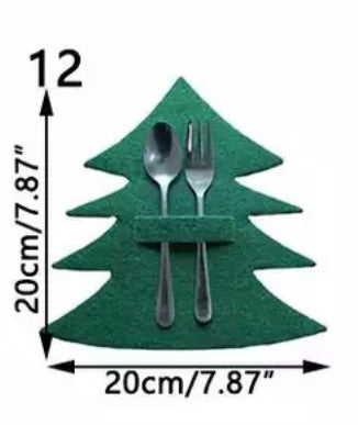 CHRISTMAS KNIFE & FORK HOLDER