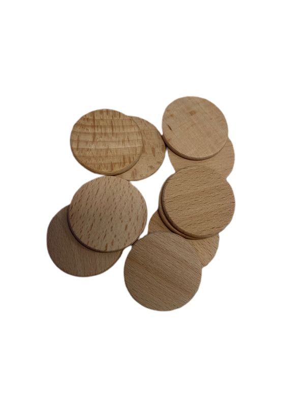 ROUND WOODEN DISCS 3cm