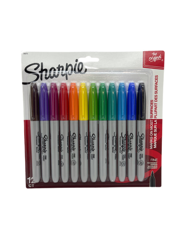 SHARPIE FINE POINT 12PK