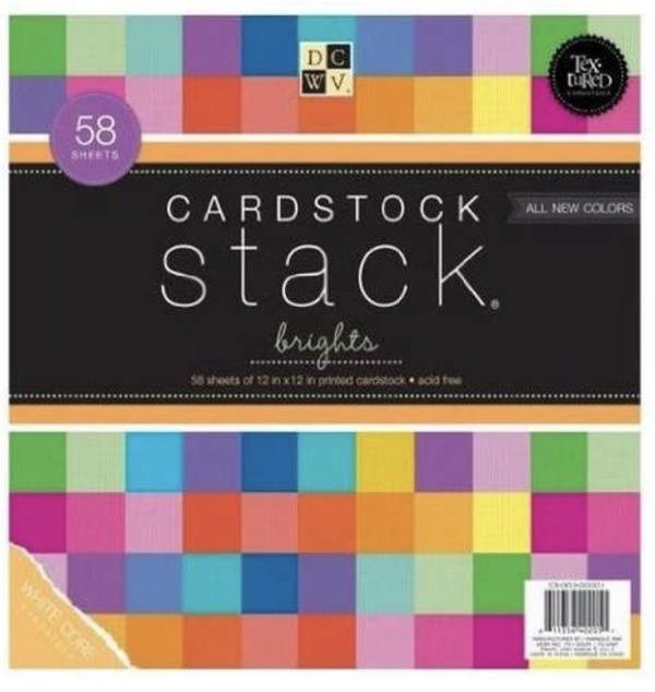 CARDSTOCK STACK 12x12 Inch 58PK