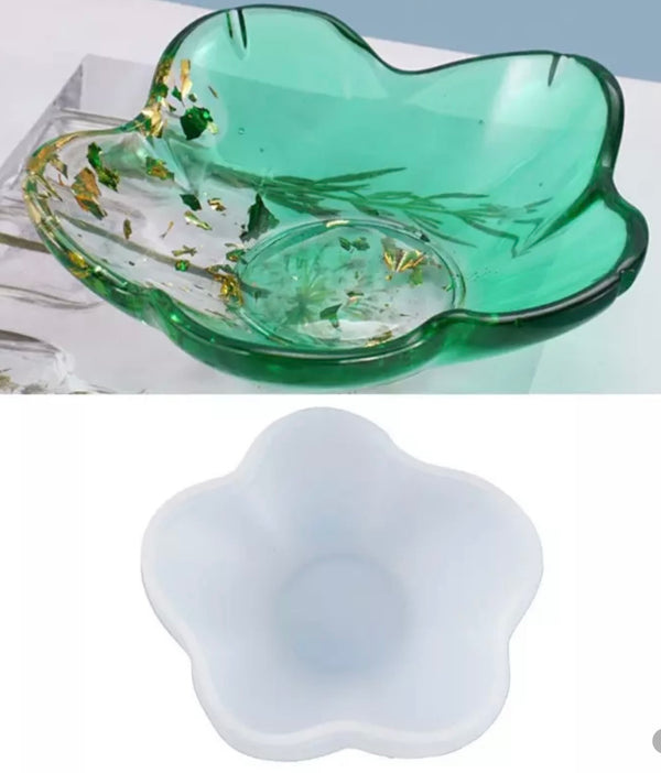 RESIN MOULD PETAL DISH